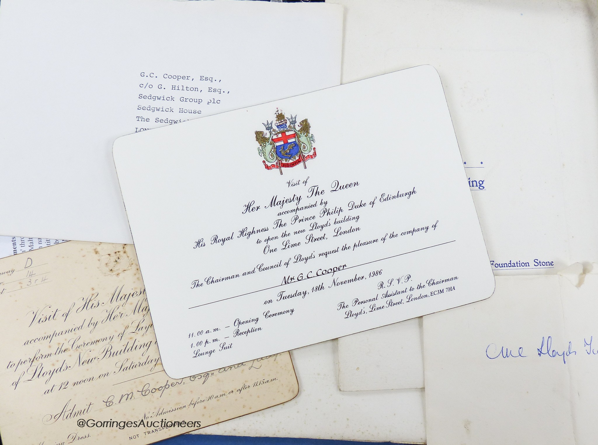 A collection of early 19th century and later documents and ephemera, comprising a passport dated 1812 signed by Viscount Castlereagh
